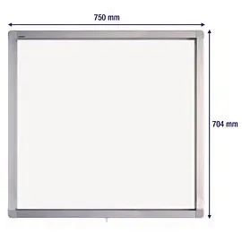 Franken Schaukasten ECO silber 6x DIN A4 70,4 x 4,5 x 75,0 cm, 1 St.
