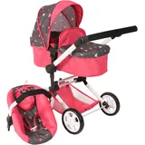 Bayer Chic 2000 CHIC2000 Kombi-Puppenwagen »Linus, Butterfly«, (Set), bunt