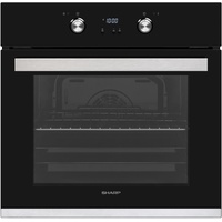 Sharp K-61D27BM1-FR Einbau-Elektro-Backofen mit 68 L auf 5 Ebenen,