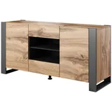 BIM Furniture Nunki 164 x 0 x 0 cm Eiche Wotan / Anthrazit