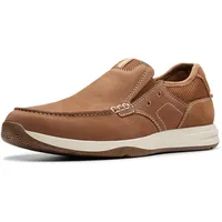 CLARKS Herren Sailview Step Slipper, Light Tan Nubuck, 43