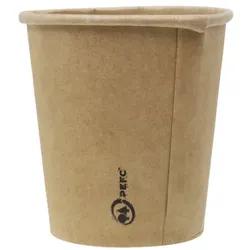MONOUSO - Kartonbecher 3Oz/100ml Kraft-Kraft Ø5,8cm (1.500 Stück)