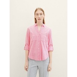 TOM TAILOR Bluse - Pink,Rosa,Weiß