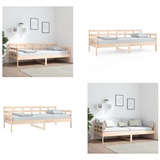 vidaXL Tagesbett Massivholz Kiefer 90x190 cm - Tagesbett - Tagesbetten - Tagesbett Holz - Tagesbett Massivholz - Braun