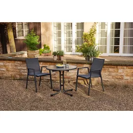 Siena Garden Klapptisch Paco Rund Anthrazit/Matt Ø 80 cm