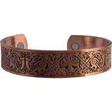 Saraswati Magnet-Armband "Baum des Lebens", antik-kupferfarben