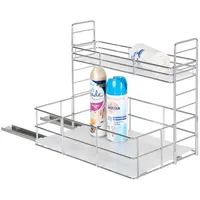 Onvaya ONVAYA® Spülschrank-Organizer ǀ verchromter Stahl ǀ ausziehbar ǀ