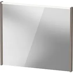 Duravit D-Code Spiegel DC7077043430000 800x700x48, Basalt Matt, mit LED Beleuchtung