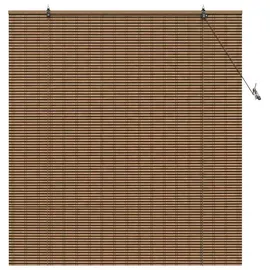 vidaXL Bambusrollo 130 x 160 cm Braun