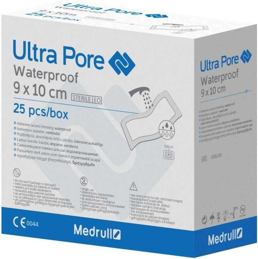 Medrull Ultra Pore Steril Wasserdicht Wundverband 25 St