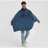 Fahrrad-Regenponcho für Erwachsene blau Einheitsgröße
