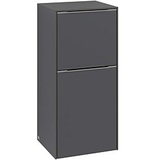 Villeroy & Boch Villeroy und Boch Subway 3.0 Seitenschrank C59500RK 40x86x36,2cm, Schanier rechts/Griff Aluminium glänzend, stone oak