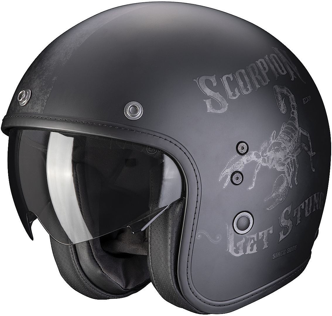 Scorpion Belfast Evo Pique Jet Helm, zwart, L