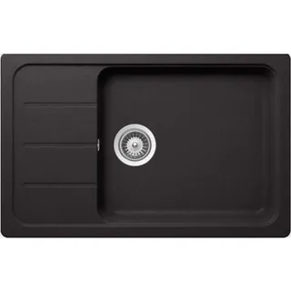 D-100LS Nero (FOMD100LSAGNE) Unterschrank 60 cm Einbauspüle aufliegend CRISTALITE®