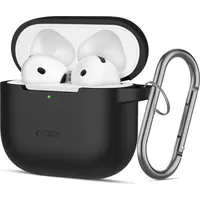 TECH-PROTECT Silikon-Hakenhülle für Apple AirPods 4 Schwarz