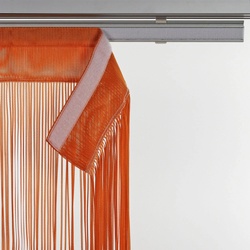 Schiebegardine LIEDECO "String" Gardinen Gr. 245 cm, Klettband, 60 cm, orange Gardinen nach Räumen Gardine HxB: 245x60