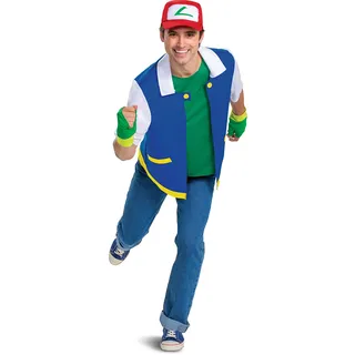 Disguise Klassisches Ash Ketchum-kostüm - Multicolor - S-M