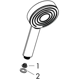 Hansgrohe Pulsify S Handbrause 105 1jet chrom