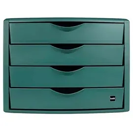 Helit Schubladenbox the green chameleon 26,5 x 33,2 x 21,5 cm 4-tlg. grün