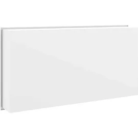 vidaXL Duschnische Mattweiß 62x32x9 cm Edelstahl