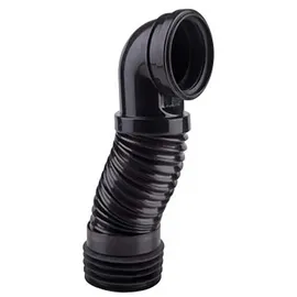 Aloni Flex Anschluss flexibel Rohrstutzen WC Abfluss DN 90/110 Schwarz