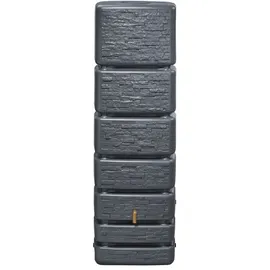 4rain Slim Stone Decor Wandtank 350 l graphitgrau