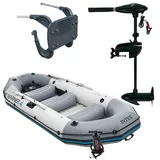 Intex Schlauchboot-Set Mariner 4 inkl. Außenbordmotor | Befestigung