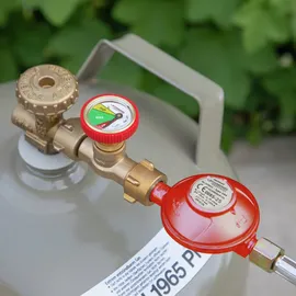 Rothenberger Industrial Set 80 cm Gasschlauch & Druckregler Propan 50 mbar 2X G1⁄4 Zertifiziert EN 16436-1 - 1500005306