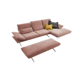 KOINOR Eckcouch Flachgewebe 2-Sitzer Grau