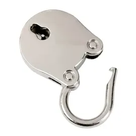 HMF Mini Deko Vorhängeschloss mit Schlüssel, Silber