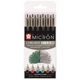 Sakura Pigma Micron Fineliner-Set farbsortiert 0,25 mm, 6 St.