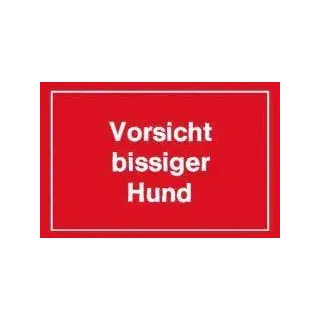EDE Warnschilder Vorsicht bissiger Hund