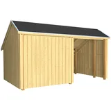 Plus Multi Shelter 416 x 238 cm mit Vorraum und Dachpappe