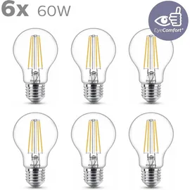 Philips LED-Birne 60 W E27 warmweiß 6 St.
