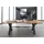 Massivmoebel24 Esstisch Akazie 260x100x76 natur lackiert IRON LABEL #129