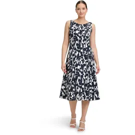 Vera Mont Cocktailkleid Blau/Weiß 42