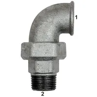 Riegler 112941-TFV 98-20 Verschraubung Bogen 98 IG/AG, Rp 2,