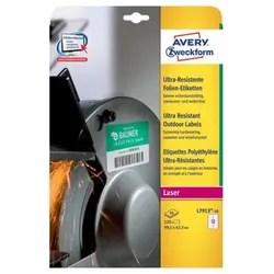 Avery Zweckform L7913-10 - Polyethylen (PE) - matt - permanenter Klebstoff - wei
