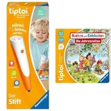 Ravensburger tiptoi® Stift 00110 - Das spielerische Lernsystem, Lernspielzeug für Kinder ab 2 Jahren - Der Stift & tiptoi® Suchen und Entdecken: Die Jahreszeiten