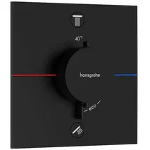 Hansgrohe ShowerSelect Comfort E Duschthermostat Unterputz für 2 Verbraucher Mattschwarz 15572670