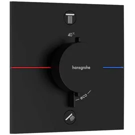 Hansgrohe ShowerSelect Comfort E Duschthermostat Unterputz für 2 Verbraucher Mattschwarz 15572670