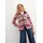 bonprix Kapuzen-Fleecejacke mit Norweger-Muster Weiß S