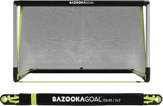 BAZOOKAGOAL ALUMINIUM Teleskoptor | 150x90cm Tor Schwarz