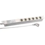 EFB-Elektronik Steckdosenleiste 6 x CEE 7/3 2 m Grau