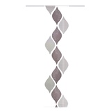 Home Fashion Schiebevorhang Effektvoile Scherli, Polyester, Grau, 245 x 60 cm