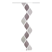 Home Fashion Schiebevorhang Effektvoile Scherli, Polyester, Grau, 245 x 60 cm