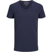 JACK & JONES V-Neck T-Shirt blau S