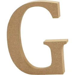 Creativ Company, Holzbuchstaben + Stoffbuchstaben, Holzbuchstabe G
