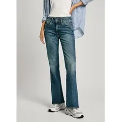 Pepe Jeans für Damen. PL204877HW6 Blaue Schlaghosen (29/32), Lässig, Baumwolle, Denim, Nachhaltig