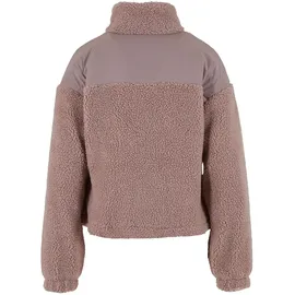 URBAN CLASSICS Ladies Sherpa Mix Jacket - Rosa - XXL